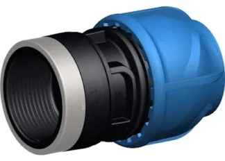 Puristus-/kierre lähtöliitin i-JOINT PN16 d63-11/2" sisäkierteellä