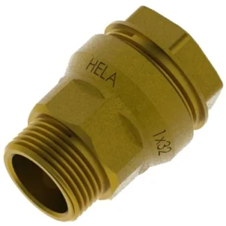 Suoraliitin muovip/kierreliit. HELA HELA 210/DU 50/R  2UK/MESSINKI