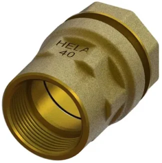 Suoraliitin muovip/kierreliit. HELA HELA 212/DU 20/R 1/2SK/MESSINK