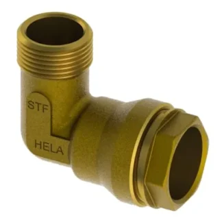 Kulmaliitin muovip/kierreliit. HELA HELA 236/DU 40/R  1 UK/MESSINK