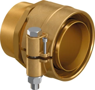 Puristus-/kierreliitin suora UPONOR ECOFLEX Ulkokierreliit.PN6 140X12,7-R4