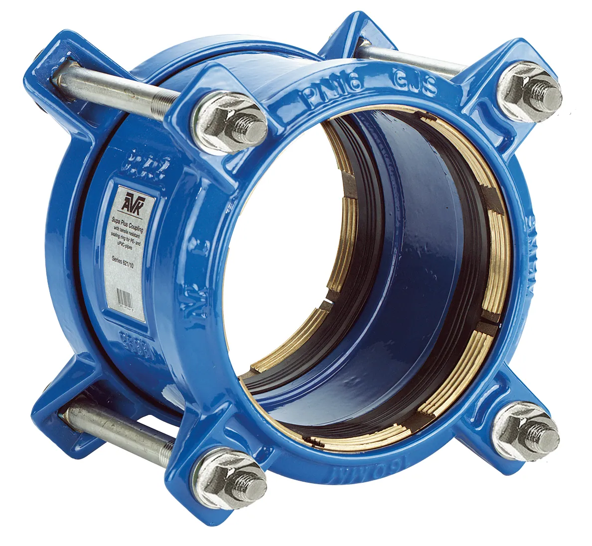 Jatkoliitin vetoa kestävä AVK 621/41 DN125/D140mm, PN16 PE/PVC putk