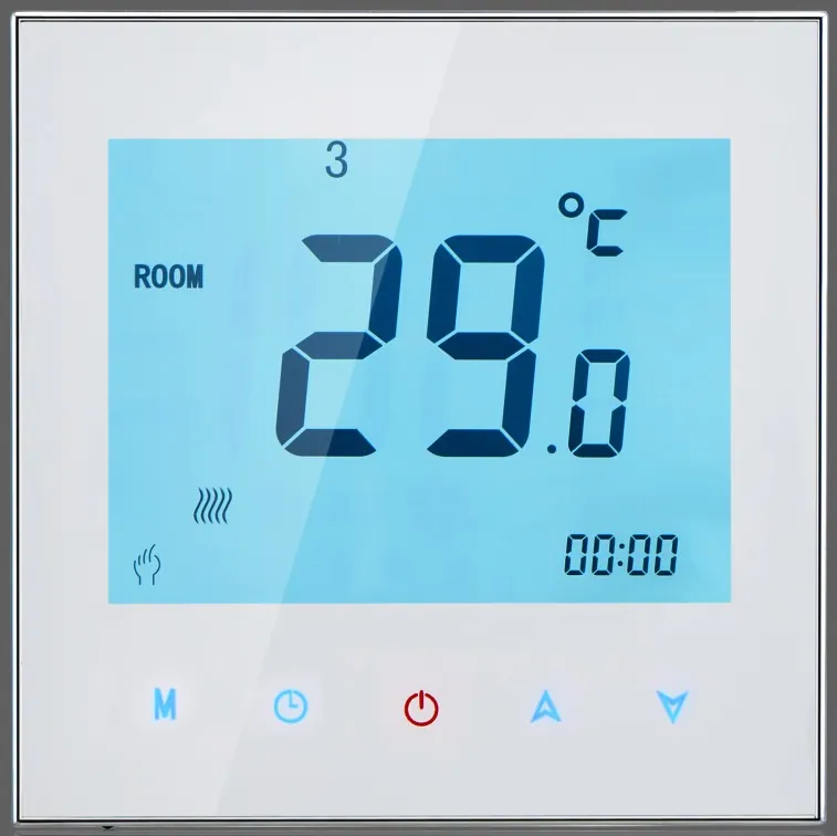 Termostaatti RauHeat Lattialämmitys Termostaatti Design White 24V