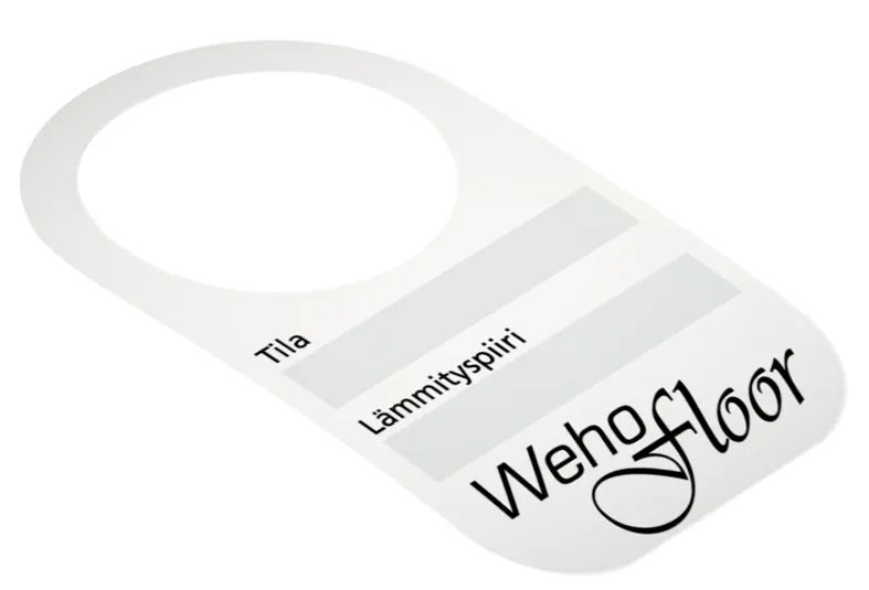 Merkintälipuke Weho WehoFloor Lämmityspiirin merkitsemiseen