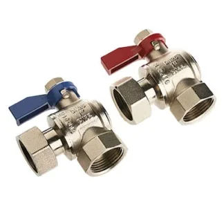 Sulkuventtiilipari ROTH X-PERT Kulma 1" sk