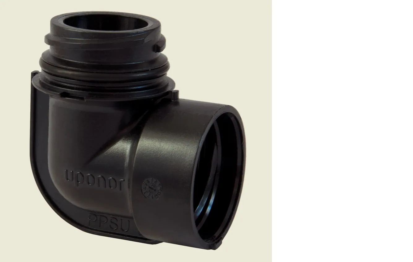 Kulma UPONOR AQUA PLUS PPM 1"UK - 1"SK PPSU