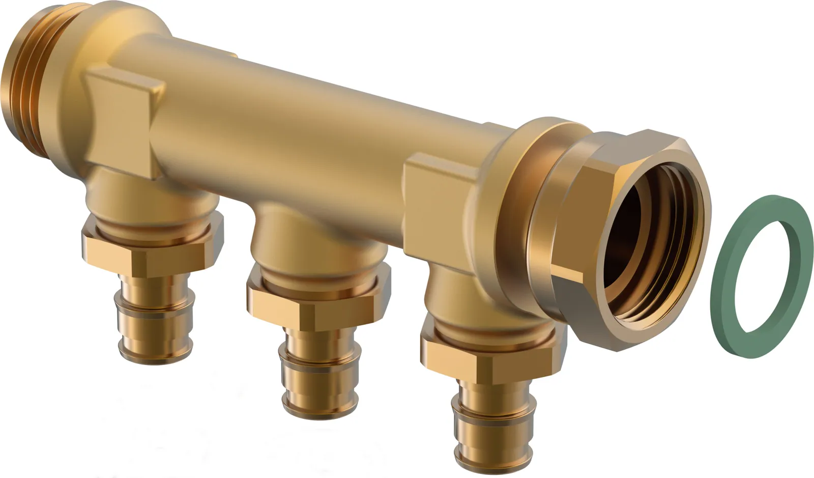 Jakotukki UPONOR AQUA PLUS Q&E E DR 3/4"UK/SN 3X16 C/C50