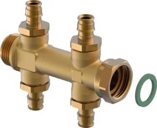 Jakotukki UPONOR AQUA PLUS Q&E E DR 3/4"UK/SN 2X2X16 C/C5