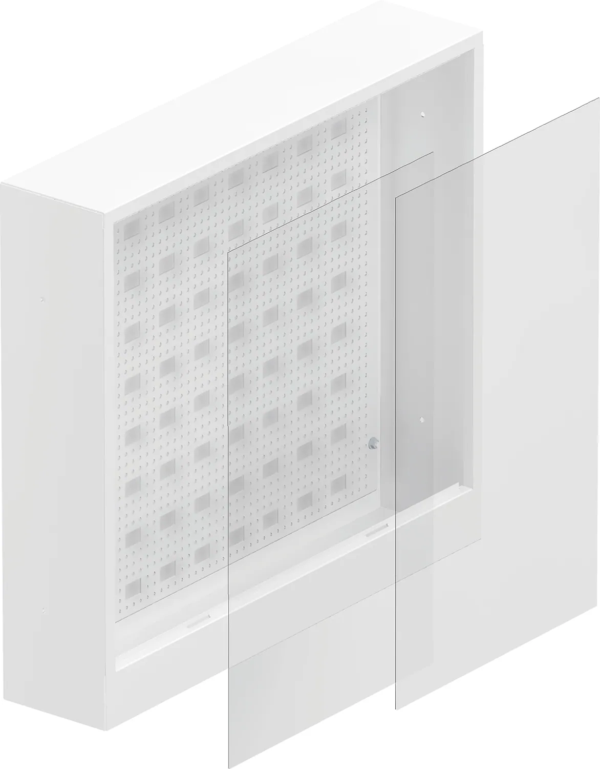 Jakotukkikaappi UPONOR AQUA PLUS B, 550x500x108mm