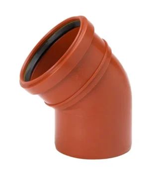 Kulma pisto-/muhviyhde PVC UPONOR DN 400/45AST.
