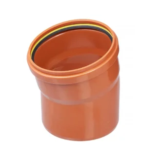 Kulma pisto-/muhviyhde PVC MERIKA DN 200/15AST.