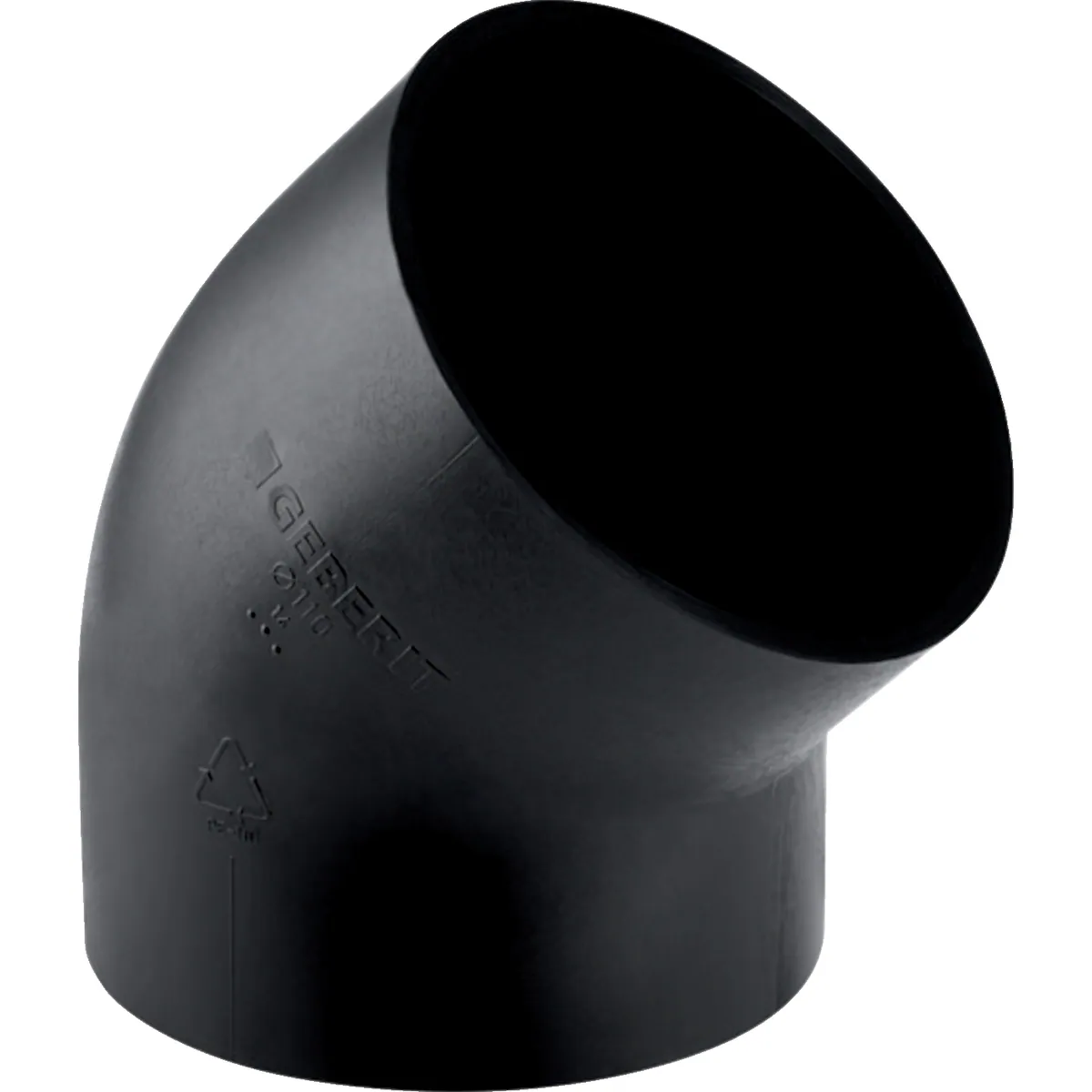 Kulmayhde Geberit PE d=63mm 45°