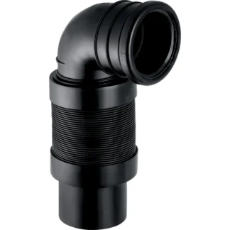 Viemäriyhde Geberit PE taipuisa, d=90mm, d1=90mm 90°