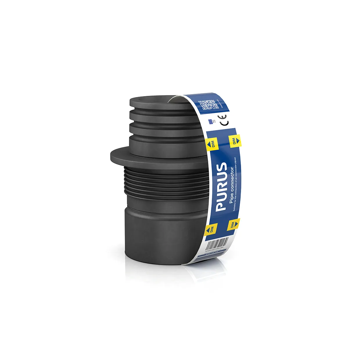 Viemäröintitiiviste PURUS D64/58-50/40MM/MUSTA