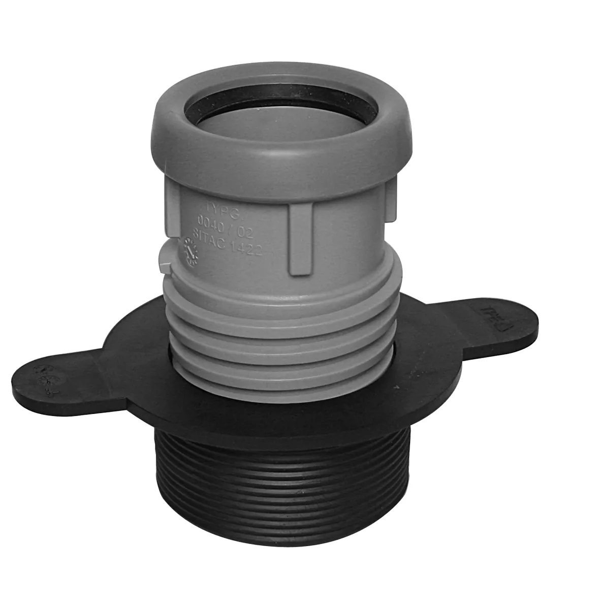 Ylimenokappale FALUPLAST Falu Expand 3" x 50mm PP/TPE must/harm