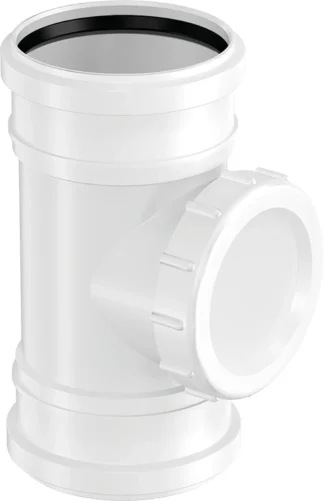 Muhvipuhdistusyhde db PP UPONOR DECIBEL DN 75/VALKOINEN