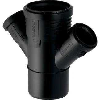 Kaksoishaarayhde db PP Geberit Silent-PP 90mm-50mm-50mm / 45 ast.
