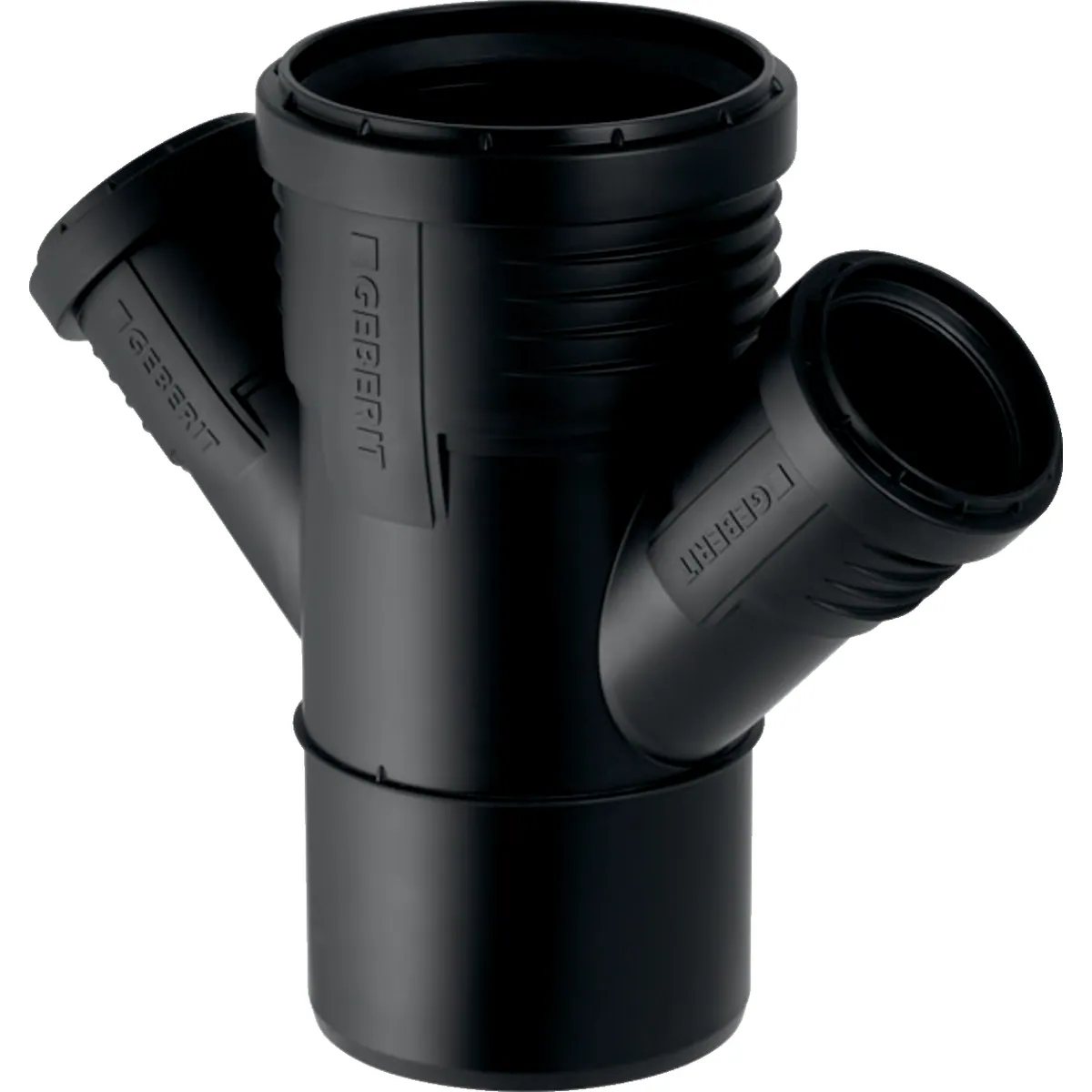 Kaksoishaarayhde db PP Geberit Silent-PP 90mm-50mm-50mm / 45 ast.
