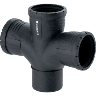 Kaksoishaarayhde db PP Geberit Silent-Pro 90mm-90mm-90mm / 87,5 ast.
