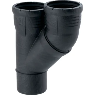 Rinnakkaishaarayhde dB PP Geberit Silent-Pro 90mm-90mm / 45 ast.