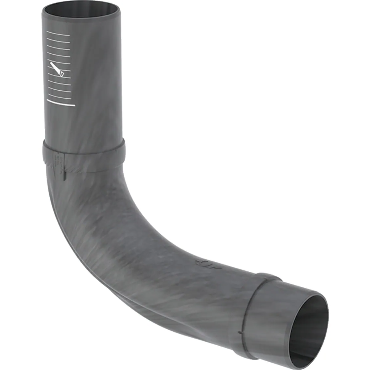 Kulmayhde dB PP Geberit Silent-Pro BottomTurn, 90°, 90mm