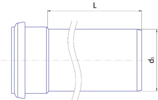 Muhviputki PP FL-Pipe DN110X2000/HARMAA