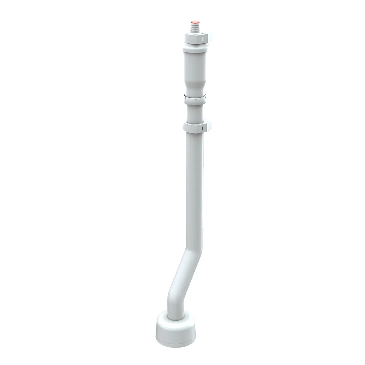 Pesukonesuppilo vesilukolla FALUPLAST Falu 40mm PP/TPE valk