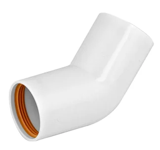 Muhvikulma PP FALUPLAST Falu Vulk 40mm x 45° PP/TPE  valk