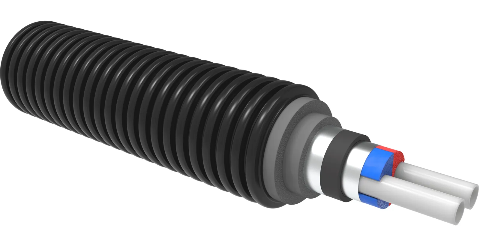 Käyttövesiputkielementti UPONOR ECOFLEX VIP TWIN 63X8,6-40X5,5/200
