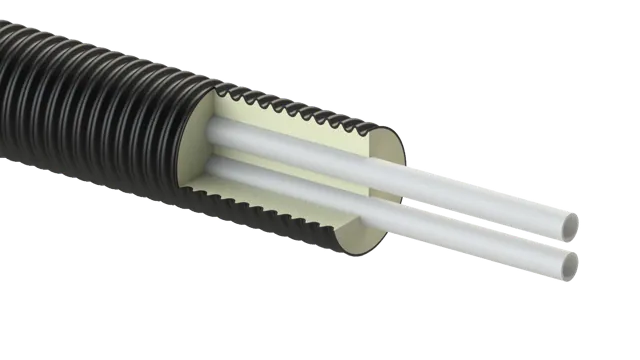 Lämpöjohtoputkielementti Flextra PexFlextra PUR PexFlextra PUR 2x50/160
