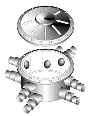 Haaroituskaivo CALPEX 800/1040/76-182/8