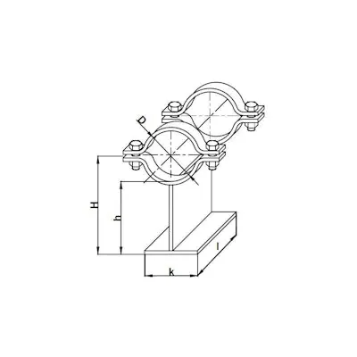 LIUKUKANNAKE HST PSK 7323 DN 80 KORKEA RUUVIT (SFS 5376)