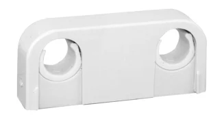 Putkipidin 2-os. muovia FALUPLAST Falu Snap 18/22mmL=90mm ABS PP valk