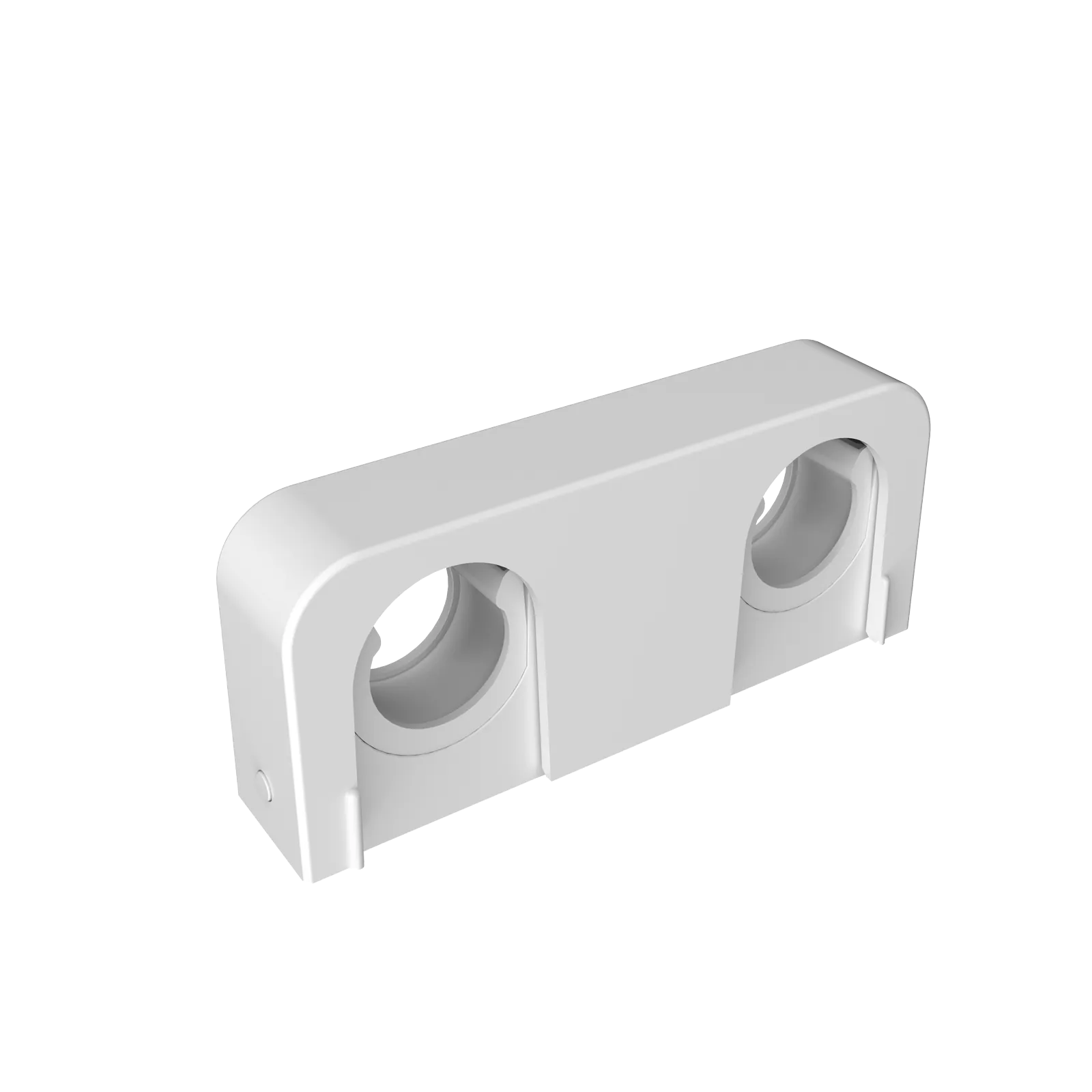 Putkipidin 2-os. muovia FALUPLAST Falu Snap 20/25mm cv25mm cc60mm L=100mm