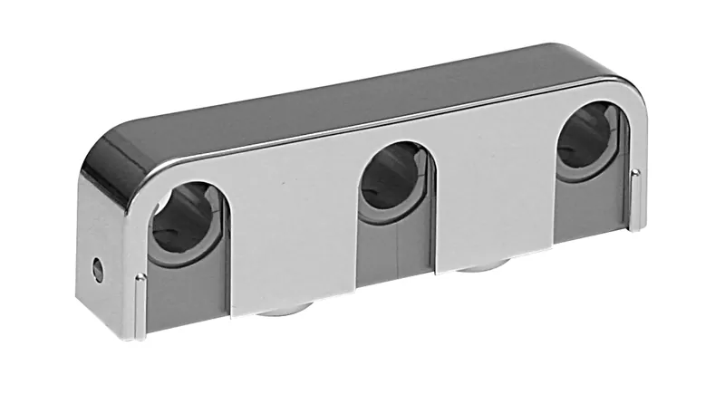 Putkipidin 2-os. muovia FALUPLAST Falu Snap 12/15mm L=100mm ABS PP krom
