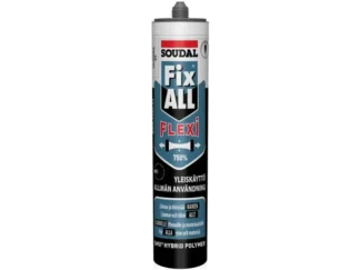 Liima- ja tiivistemassa SOUDAL FIX ALL Flexi Musta 290ml