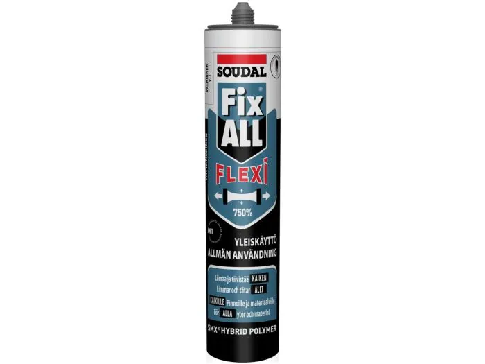 Liima- ja tiivistemassa SOUDAL FIX ALL Flexi Musta 290ml