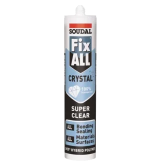 Liima- ja tiivistemassa SOUDAL FIX ALL Crystal, kirkas 290ml