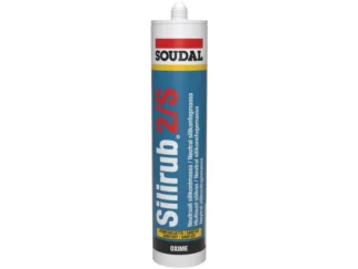Silikonimassa SOUDAL Silirub 2/S, kirkas