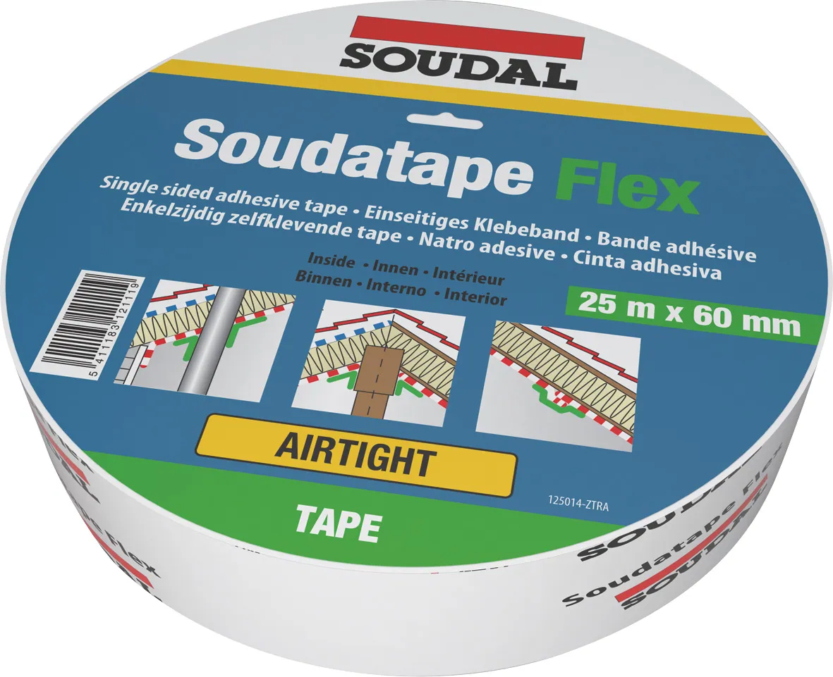 Höyrynsulkuteippi SOUDAL Soudatape Flex 60mm x 25m