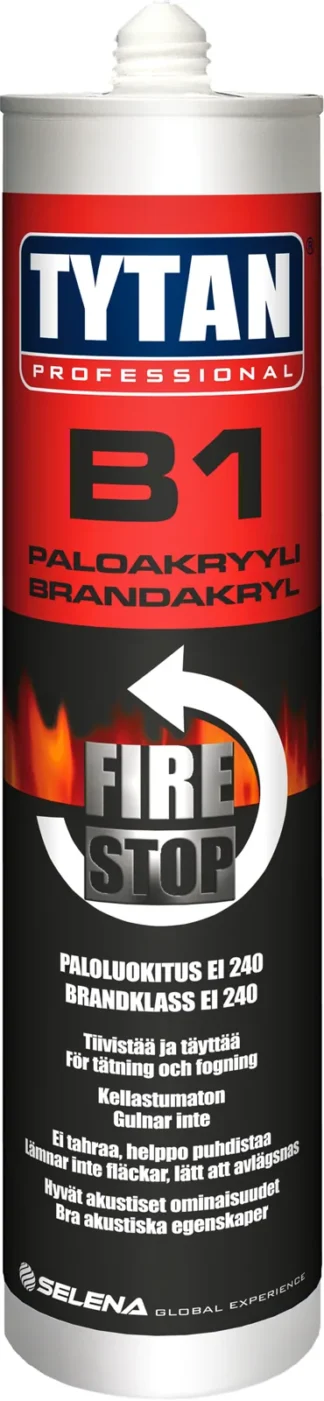 Akryylimassa paloluokiteltu Tytan B1 310ml