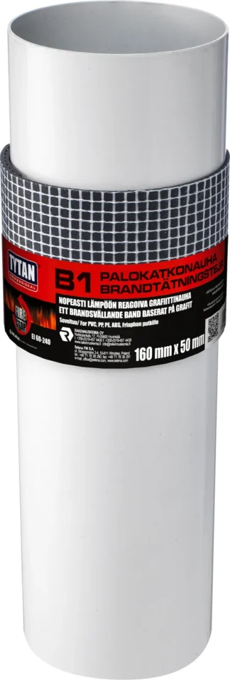 Palokatkokääre Tytan B1 25m rulla 50mm leveää