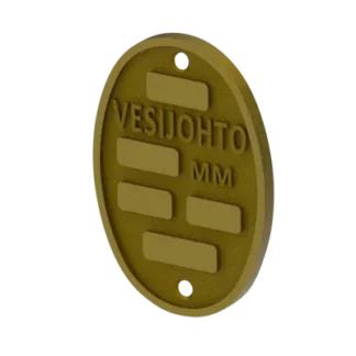 MERKINTÄKILPI VESI / VIEMÄRI HELA 4014 MS