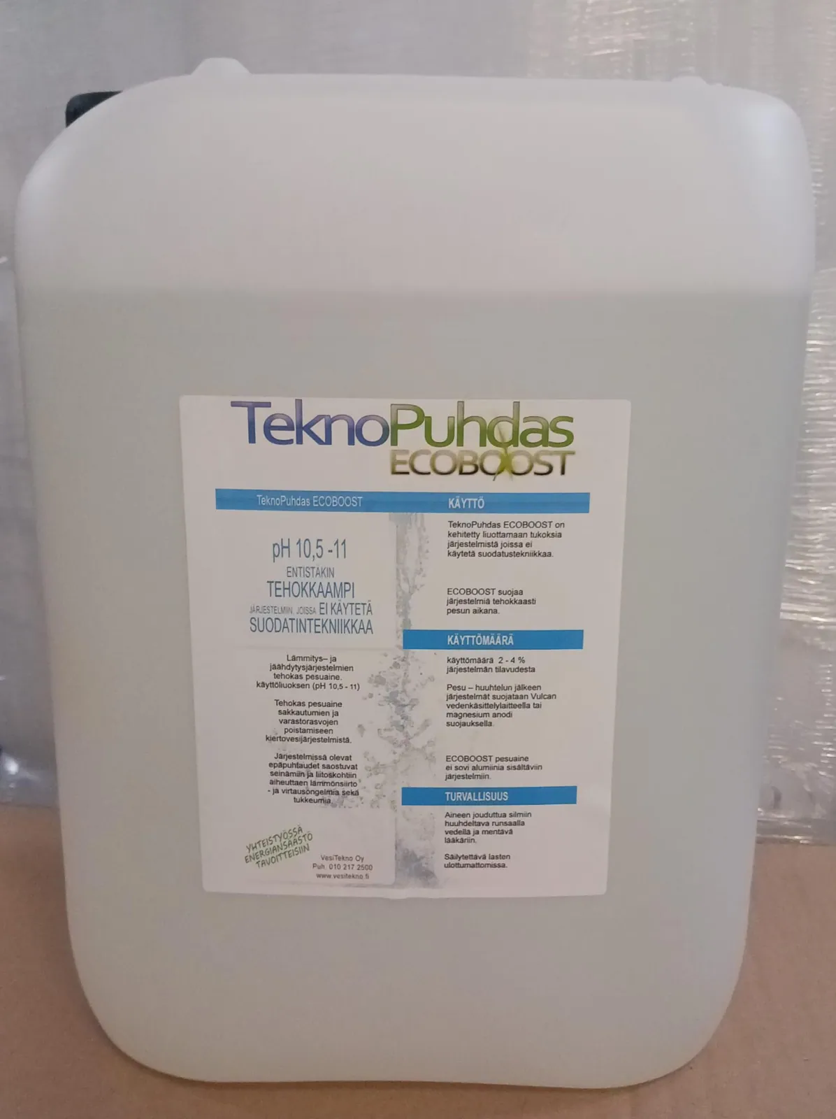 Puhdistusaine(lämm./jäähd) VESITEKNO TeknoPuhdas ECOBOOST/20L