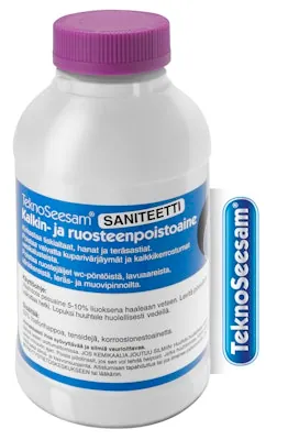 Ruoste-/kalkkijäämien poisto TeknoSeesam®  TEKNOSEESAM-SANITEETTI/10L