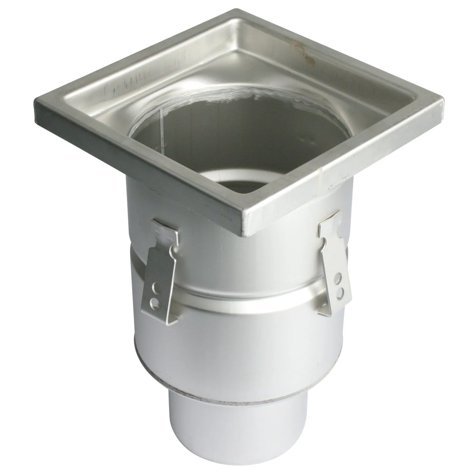Lattiakaivo pystymalli BLÜCHER INDUSTRIAL ø110/200x200/AISI316L