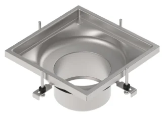 Yläosa lattiakaivolle BLÜCHER INDUSTRIAL ø160/300x300/AISI304