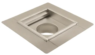 Lattia-allas BLÜCHER CHANNEL ø160/300x300/AISI304