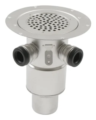 Lattiakaivo pystymalli BLÜCHER DOMESTIC ø75/sivul.2x32/40/AISI316L