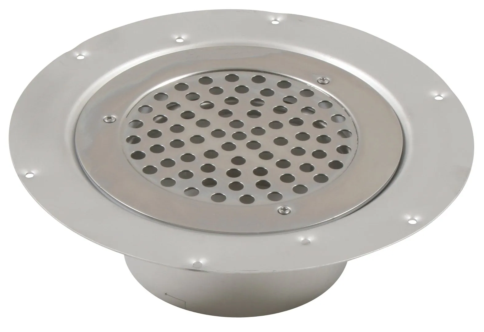 Yläosa lattiakaivolle BLÜCHER DOMESTIC ø155/200mm korotus/AISI304